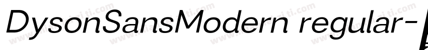 DysonSansModern regular字体转换
